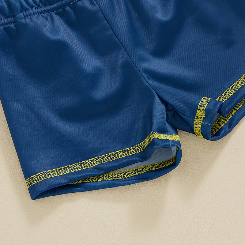 Dječji, dječački, dječački, komplet za zaštitu od osipa, majica kratkih rukava s printom morskog psa i šeširom, kupaći kostim, ljetni kupaći kostim