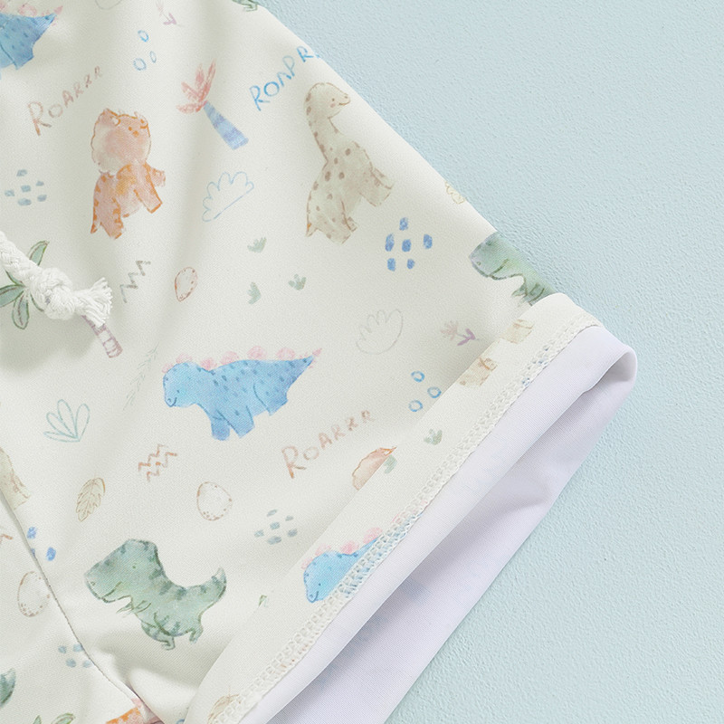 Бански гащи за малки момчета за момчета Бански костюми Бански шорти Ежедневни щампи с динозаври Toddler Bay Шорти за плуване Детски бански костюми