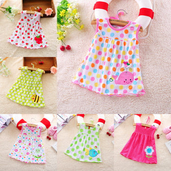 Βρεφικό Φόρεμα Καλοκαιρινό βαμβακερό Παιδικά Ρούχα Παιδικά Ρούχα Πριγκίπισσα Φόρεμα 0-1Y Βρεφικό φόρεμα Κοριτσάκι 1-2Y Top Κεντημένο Πριγκίπισσα Φόρεμα