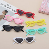 Vintage New Cat Eye παιδικά γυαλιά ηλίου αγόρια κορίτσια Μικρό τρίγωνο σκελετό Δώρο Γυαλιά ηλίου Παιδικά Baby Oculos De Sol Infantil UV400