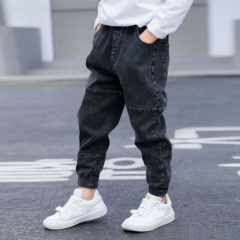 IENENS Kids Boys Jeans Бебешки дрехи Класически панталони Детско дънково облекло Infant Boy Casual Bowboy Bottos Pants 4-11 Years