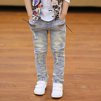 IEENS 5-13Y Παιδικά Αγόρια Ρούχα Skinny Jeans Κλασικό Παντελόνι Παιδικό Τζιν Ένδυση Trend Μακριά κάτω Baby Boy Casual παντελόνι