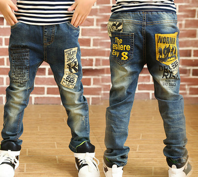 IEENS 5-13Y Παιδικά Αγόρια Ρούχα Skinny Jeans Κλασικό Παντελόνι Παιδικό Τζιν Ένδυση Trend Μακριά κάτω Baby Boy Casual παντελόνι