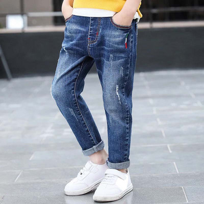 IEENS 5-13Y Παιδικά Αγόρια Ρούχα Skinny Jeans Κλασικό Παντελόνι Παιδικό Τζιν Ένδυση Trend Μακριά κάτω Baby Boy Casual παντελόνι