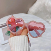Cute Candy Color Hearts Παιδικά γυαλιά ηλίου Παιδικά ρετρό ροζ κινούμενα σχέδια Γυαλιά ηλίου Σκελετός Κορίτσια Αγόρια Βρεφικά γυαλιά ηλίου UV400 Γυαλιά