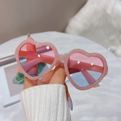 Cute Candy Color Hearts Παιδικά γυαλιά ηλίου Παιδικά ρετρό ροζ κινούμενα σχέδια Γυαλιά ηλίου Σκελετός Κορίτσια Αγόρια Βρεφικά γυαλιά ηλίου UV400 Γυαλιά