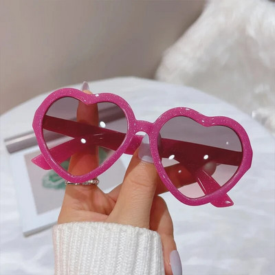 Cute Candy Color Hearts Παιδικά γυαλιά ηλίου Παιδικά ρετρό ροζ κινούμενα σχέδια Γυαλιά ηλίου Σκελετός Κορίτσια Αγόρια Βρεφικά γυαλιά ηλίου UV400 Γυαλιά