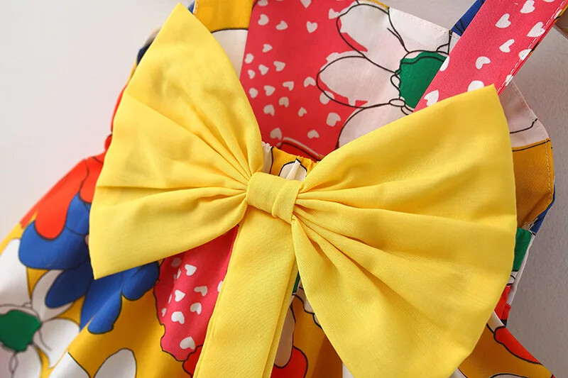 2 бр. лятна бебешка рокля без ръкави, цветя, рокли за малки деца + шапка за слънце, плажна рокля на принцеса, облекло за новородени момичета