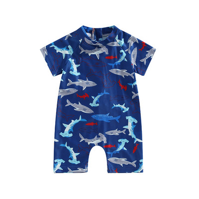 Baby Boy ujumistrikoo väikelapse lukuga ujumiskostüüm Imiku lööbe Guard ranna ujumisriided päikeseülikond