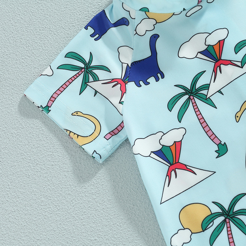 Baby Boy ujumistrikoo väikelapse lukuga ujumiskostüüm Imiku lööbe Guard ranna ujumisriided päikeseülikond