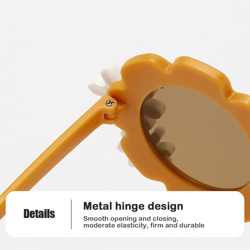 Корейски 2024 г. Нови детски слънчеви очила Daisy Round Сладки слънчеви очила Момчета Момичета Ултравиолетови детски слънчеви очила Прекрасни очила