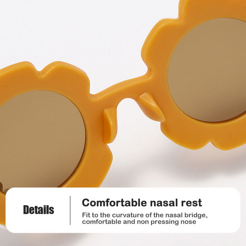 Корейски 2024 г. Нови детски слънчеви очила Daisy Round Сладки слънчеви очила Момчета Момичета Ултравиолетови детски слънчеви очила Прекрасни очила