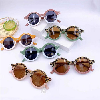 Летни модни леопардови детски слънчеви очила на открито, плажни ваканции, UV защита, слънчеви очила, бебешки момичета, момчета, детски UV400 очила