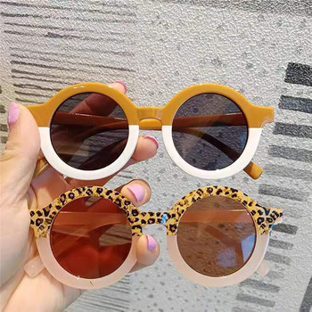 Летни модни леопардови детски слънчеви очила на открито, плажни ваканции, UV защита, слънчеви очила, бебешки момичета, момчета, детски UV400 очила