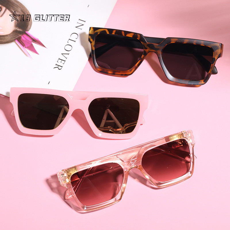 Корея Сладки детски слънчеви очила Правоъгълни модни детски слънчеви очила Винтидж квадратни външни очила Очила Cool Style Eyeglasses