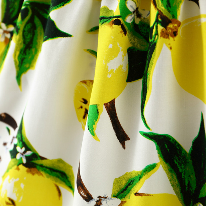 Лятна рокля за момиченце с лимонов принт Рокли за новородени Рокли за кръщене Рокля за рожден ден на принцеса за момиченце