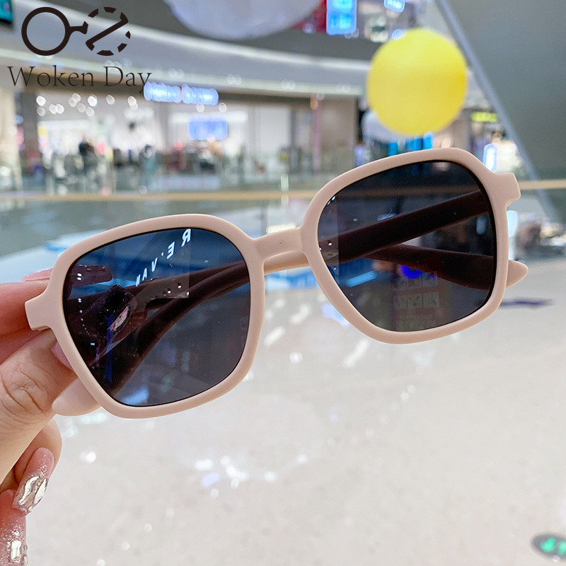 Uus mood Laste päikeseprillid Ruudukujulised Laste Päikeseprillid Poiss Tüdruk Stiilsed Prillid Baby Student Prillid Peokrillid UV400