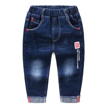 IENENS Autumn Boy\'s Stertch Jeans Παιδικό Τζιν Μακρύ Παντελόνι Ανοιξιάτικο Slim Jeans Young Boy Cowboy Παντελόνι Ελαστική μέση 5-13Y