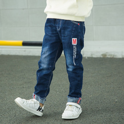 IENENS Autumn Boy`s Stertch Jeans Παιδικό Τζιν Μακρύ Παντελόνι Ανοιξιάτικο Slim Jeans Young Boy Cowboy Παντελόνι Ελαστική μέση 5-13Y