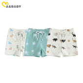 ma&baby 6M-4Y νεογέννητο βρέφος νήπιο Μωρό αγόρι μαγιό Dinosaur Δεντράκι καρύδας τύπωμα σορτς Παιδικά μαγιό Ρούχα παραλίας