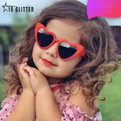 Κορίτσια Αγόρια Γυαλιά ηλίου Cute Heart New Kids Cartoon Heart γυαλιά ηλίου Παιδικά γυαλιά ηλίου για εξωτερικούς χώρους Polarized Uv400 Παιδικά γυαλιά ηλίου