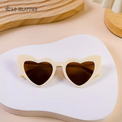 Κορίτσια Αγόρια Γυαλιά ηλίου Cute Heart New Kids Cartoon Heart γυαλιά ηλίου Παιδικά γυαλιά ηλίου για εξωτερικούς χώρους Polarized Uv400 Παιδικά γυαλιά ηλίου