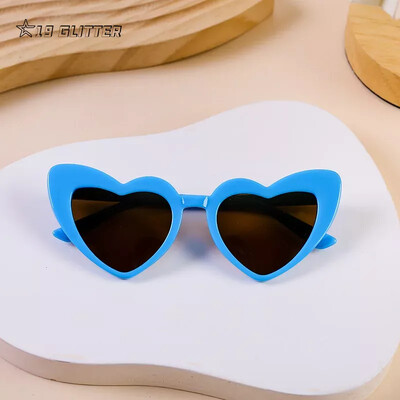 Κορίτσια Αγόρια Γυαλιά ηλίου Cute Heart New Kids Cartoon Heart γυαλιά ηλίου Παιδικά γυαλιά ηλίου για εξωτερικούς χώρους Polarized Uv400 Παιδικά γυαλιά ηλίου