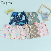 Tregren Toddler Baby Boys μαγιό στάμπα κινουμένων σχεδίων ελαστικό σορτς μέσης Παιδικό σορτς παραλίας για παιδιά 6M-4Y