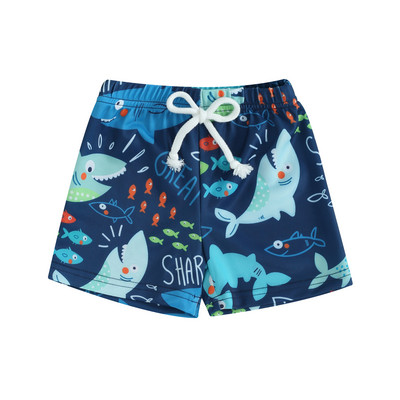 Tregren Toddler Baby Boys μαγιό στάμπα κινουμένων σχεδίων ελαστικό σορτς μέσης Παιδικό σορτς παραλίας για παιδιά 6M-4Y