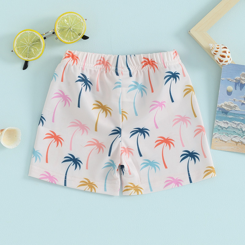 Tregren Toddler Baby Boys úszónadrágok Rajzfilm Print Rugalmas derék rövidnadrágok Kids Beach Board Shorts gyerekeknek 6M-4Y