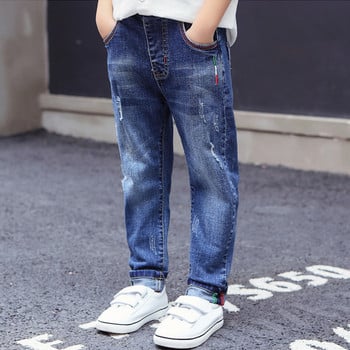 IEENS Fashion Jeans Για Παιδικά Αγόρια Τζιν Μακρύ Παντελόνι Άνοιξη Φθινοπωρινό Slim Jeans Young Boy Cowboy Παντελόνι Ελαστική μέση