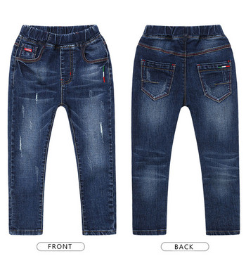IEENS Fashion Jeans Για Παιδικά Αγόρια Τζιν Μακρύ Παντελόνι Άνοιξη Φθινοπωρινό Slim Jeans Young Boy Cowboy Παντελόνι Ελαστική μέση