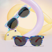 Summer New Dinosaur Square Παιδικό υπαίθριο σκίαστρο γυαλιά ηλίου Παιδικά κινούμενα σχέδια Χαριτωμένα μωρά μοντέρνα γυαλιά ηλίου για κορίτσια Αγόρια γυαλιά