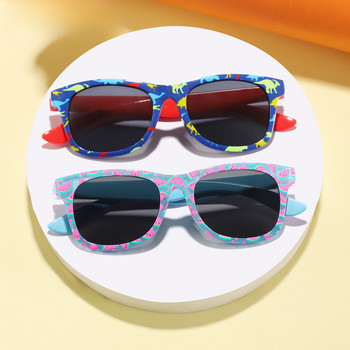 Летни нови динозавърски квадратни детски външни сенници слънчеви очила Детски карикатури Сладко бебе Модни слънчеви очила Момичета Момчета Очила