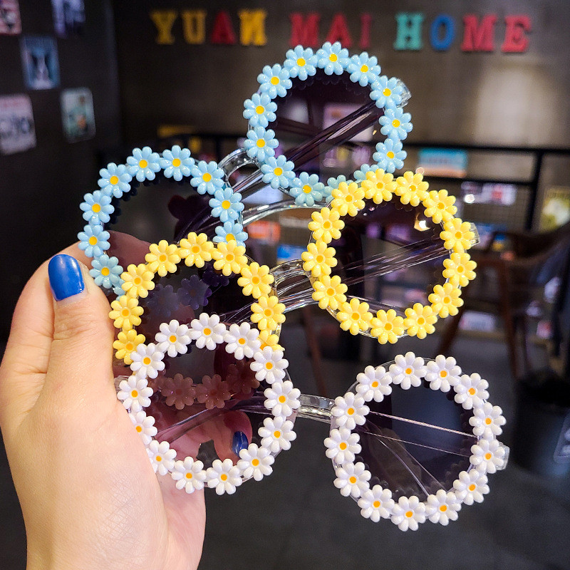 Kids Napszemüvegek Ovális Virág Divat Gyermek Napszemüvegek Lányok Baba árnyékolók Szemüvegek UV400 Outdoor Protection Szemüvegek óculos de sol