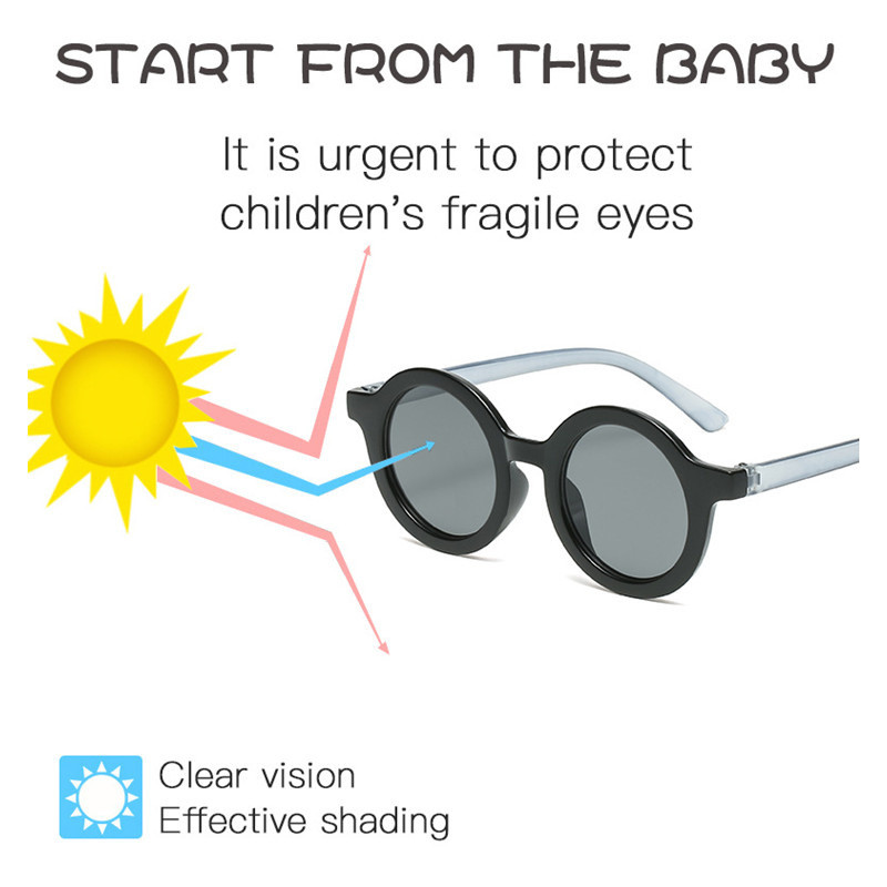 2024-es divat, kerek retro gyermek napszemüvegek sokszínű aranyos fiúk lányok, gyerekek, kiránduló ernyők, szemüvegek, vintage szemüvegek nagykereskedelme