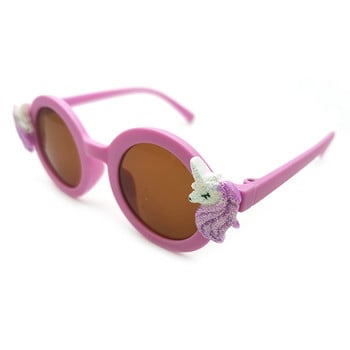 2022 Детски слънчеви очила Еднорог Слънчеви очила Сладки очила за парти за рожден ден Кръгли удобни очила Очила за очила UV400 защита