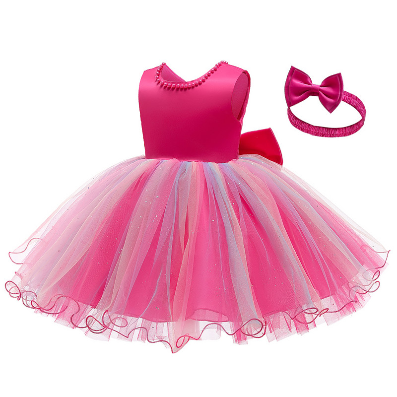 1. aasta sünnipäevakleit suvine vastsündinu tüdrukute kleit beebile pitsist täpiline printsessikleit imikute pulmapeokleit 6 9 12 kuud