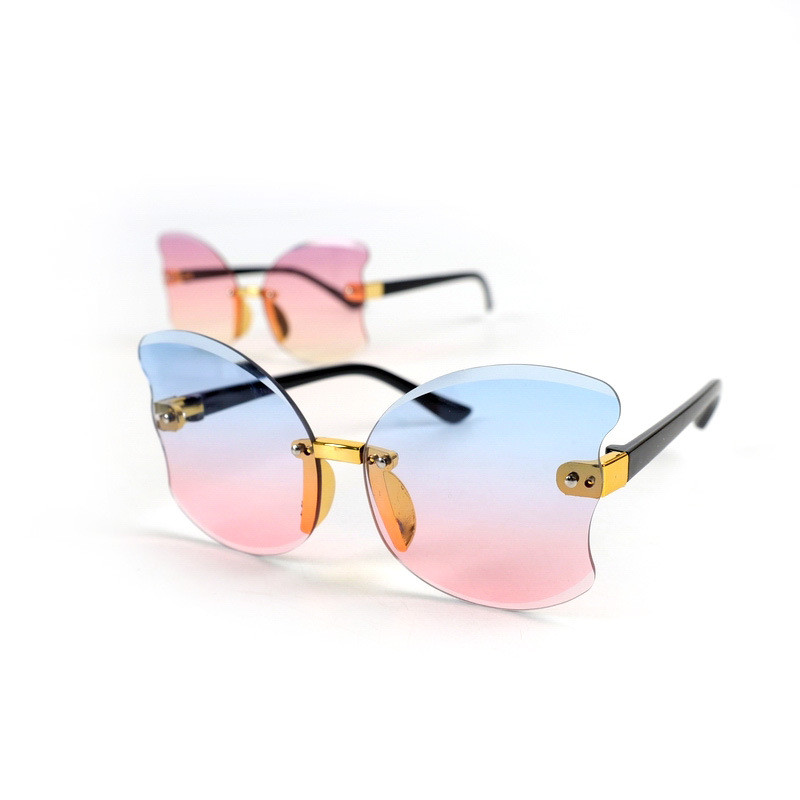 2024 Kids Butterfly Napszemüvegek Lányok Márka Cat Eye Gyerekszemüvegek Fiúk UV400 Lencse Baba Aranyos Szemüvegek Árnyékolók Védőszemüvegek