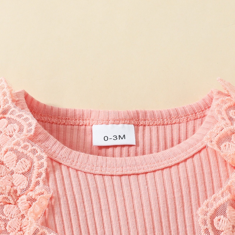 2024-es újszülött kislány ruha ujjatlan csipke háromszög Sweetheart 0-1 éves baba virágos masni ruha fejpánt