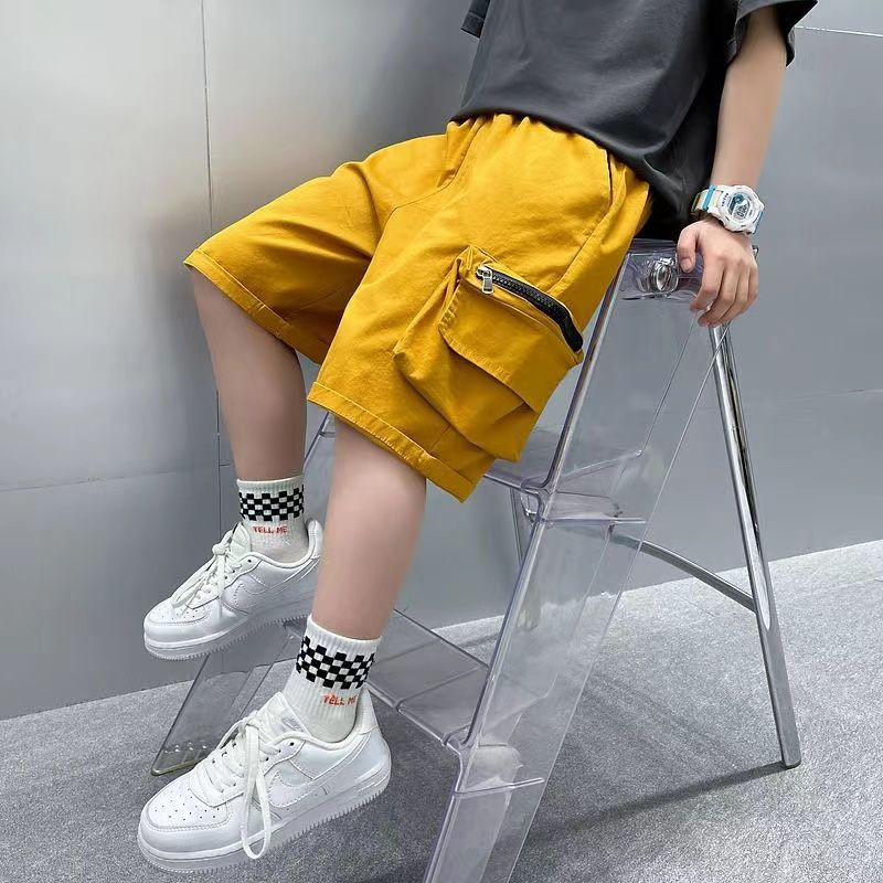 2023-as gyermekruházat nyári teherhordó rövidnadrág bő nagy zsebű Divatos sport gyorsan száradó ok 5-14 éves korig