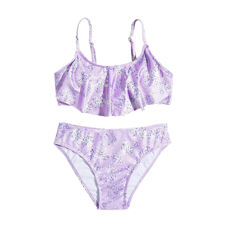 Gyerek fürdőruhák lányoknak tipegő baba kislány 2 részes fürdőruhák bikini fürdőruha nadrágok lányoknak bikini strandlány M