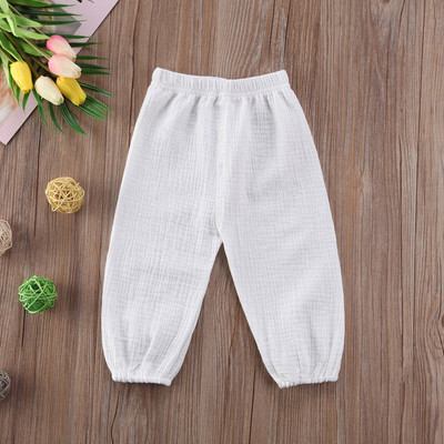 Citgeett Casual Cute Kids Meitene Zēns Krunkainas Rokas kokvilnas bikses Apakšpuses Krunkainas Pantaletes Bikses Legingi 0-4G