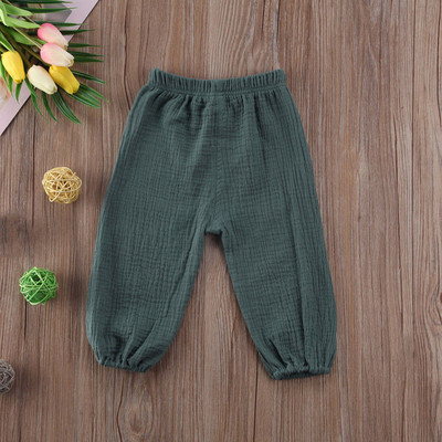 Citgeett Casual Cute Kids Meitene Zēns Krunkainas Rokas kokvilnas bikses Apakšpuses Krunkainas Pantaletes Bikses Legingi 0-4G