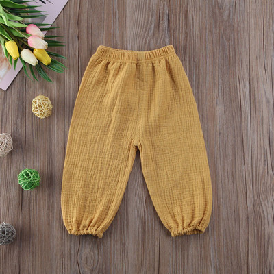 Citgeett Casual Cute Kids Meitene Zēns Krunkainas Rokas kokvilnas bikses Apakšpuses Krunkainas Pantaletes Bikses Legingi 0-4G