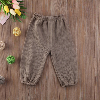 Citgeett Casual Cute Kids Meitene Zēns Krunkainas Rokas kokvilnas bikses Apakšpuses Krunkainas Pantaletes Bikses Legingi 0-4G