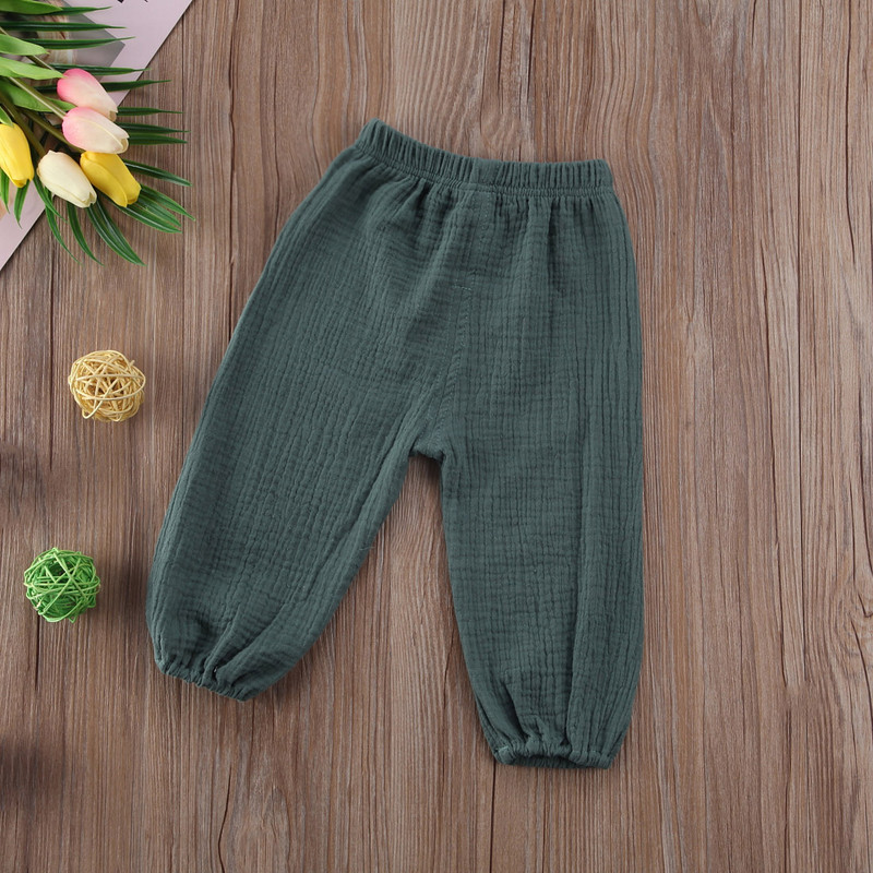 Citgeett Casual Aranyos Gyerekek Kislány Fiú Ráncos Rudos pamut nadrág Alsó Ráncos Pantalettes Nadrág Leggings 0-4Y