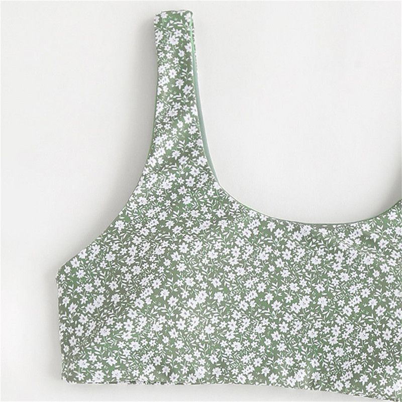 Lányos fürdőruha védő szett nyári nagy gyerekek lány fürdőruha strand sport vékony pántok virágmintás fürdőruha pingvin mintás fodros