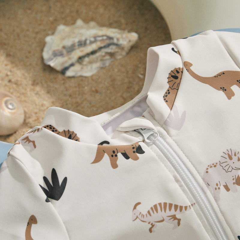 ma&baby 0-3Y Naujagimio Kūdikio Mažylio Kūdikio berniuko mergaitės maudymosi kostiumėlis Dinozauras Kokoso medžio trumpomis rankovėmis maudymosi kostiumėliai Paplūdimio apranga maudymosi kostiumėlis