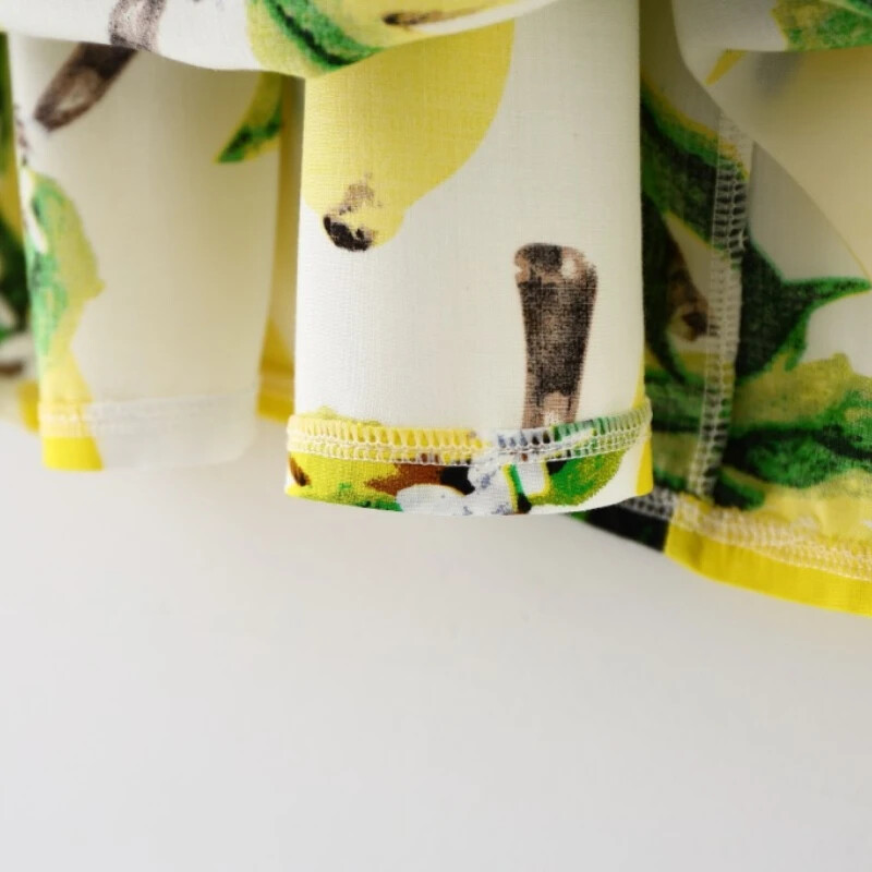 Nyári újszülött kislány ruha citrommintás csecsemő lány ruhák keresztelő ruhák hercegnő születésnapi ruha kislányoknak ruhák